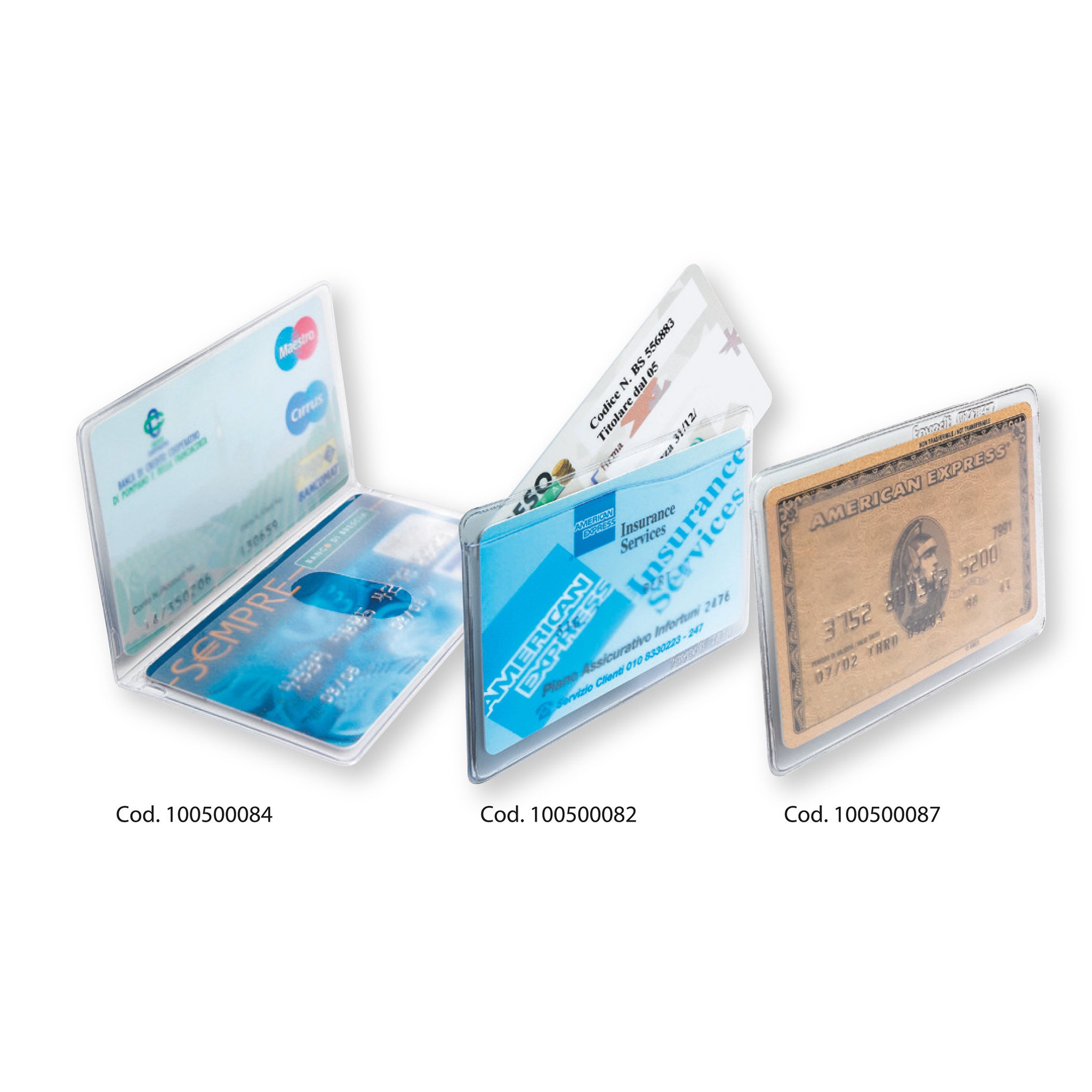 Porta carta d'identità color in pvc liscio resistente
